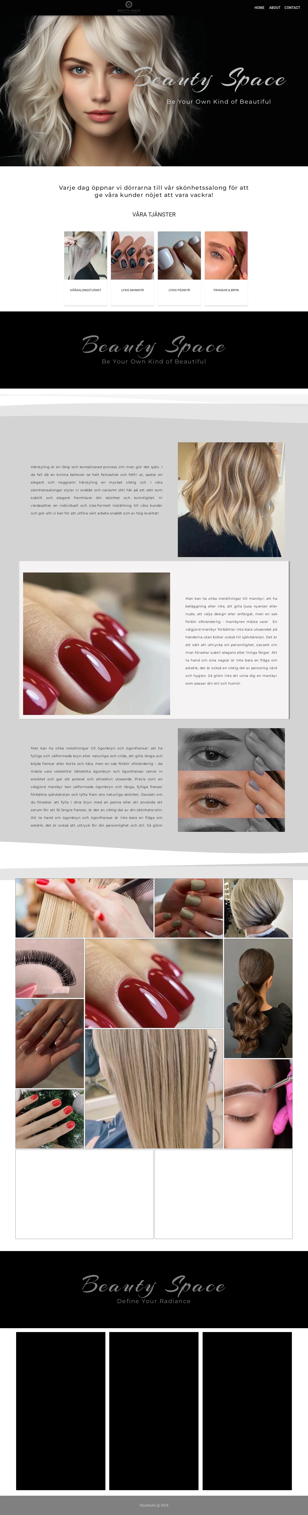 Beauty Space website