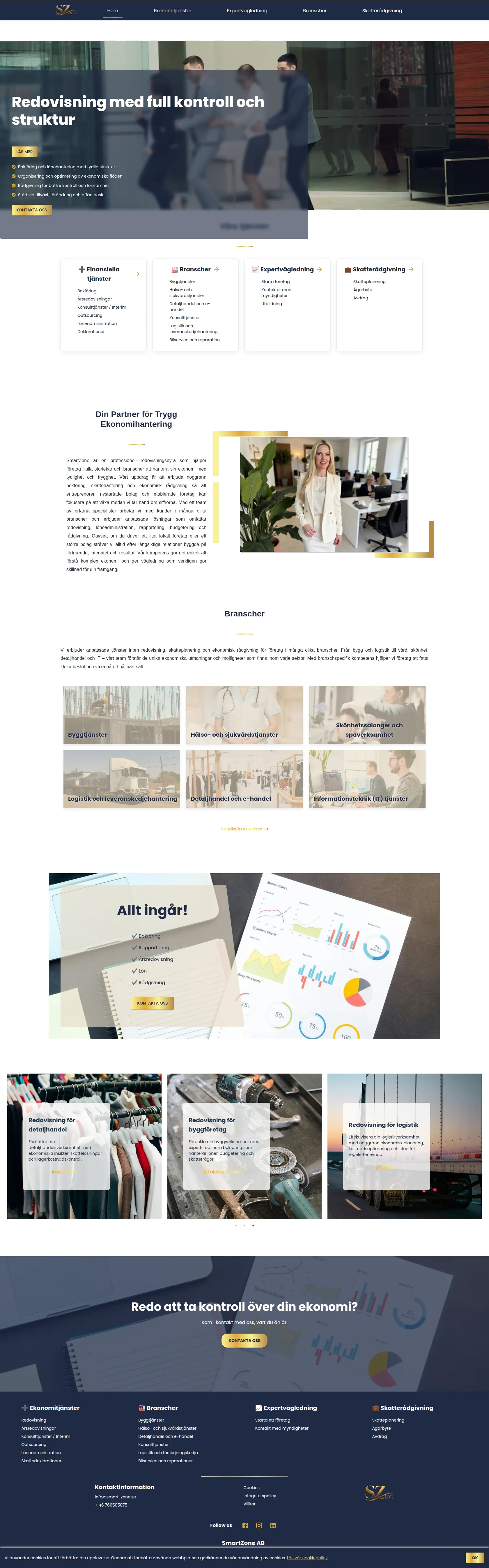 Smart Zone website preview